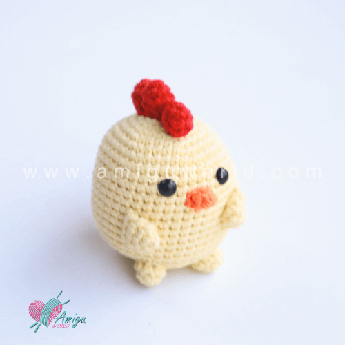 Crochet Chubby Chicken Free Amigurumi Pattern