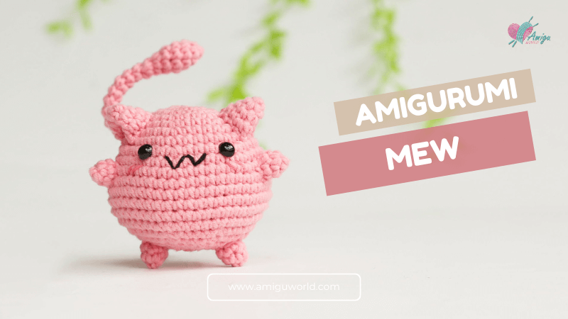 Crochet Mew Pokémon Free Amigurumi Pattern