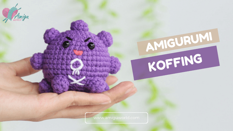 Koffing Pokémon amigurumi free crochet tutorial
