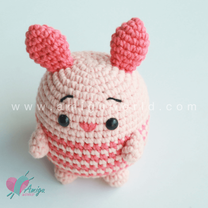 How To Crochet Piglet  Character Amigurumi - Free Pattern by AmiguWorld