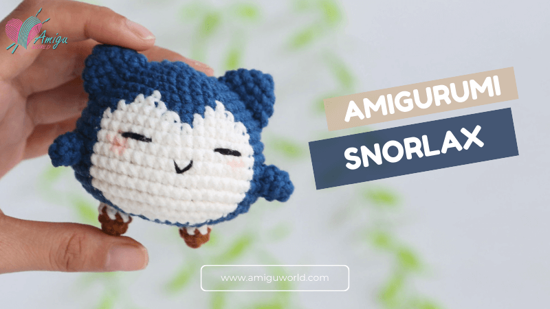 Amigurumi Snorlax Pokémon free crochet tutorial