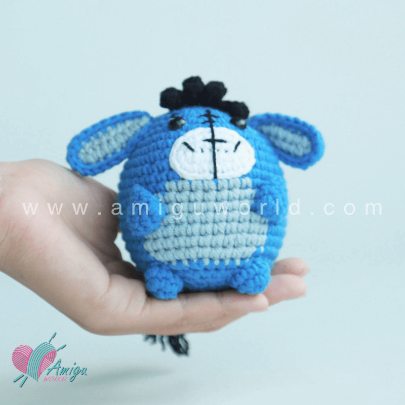 How To Crochet Eeyore Character Amigurumi - Free Pattern by AmiguWorld