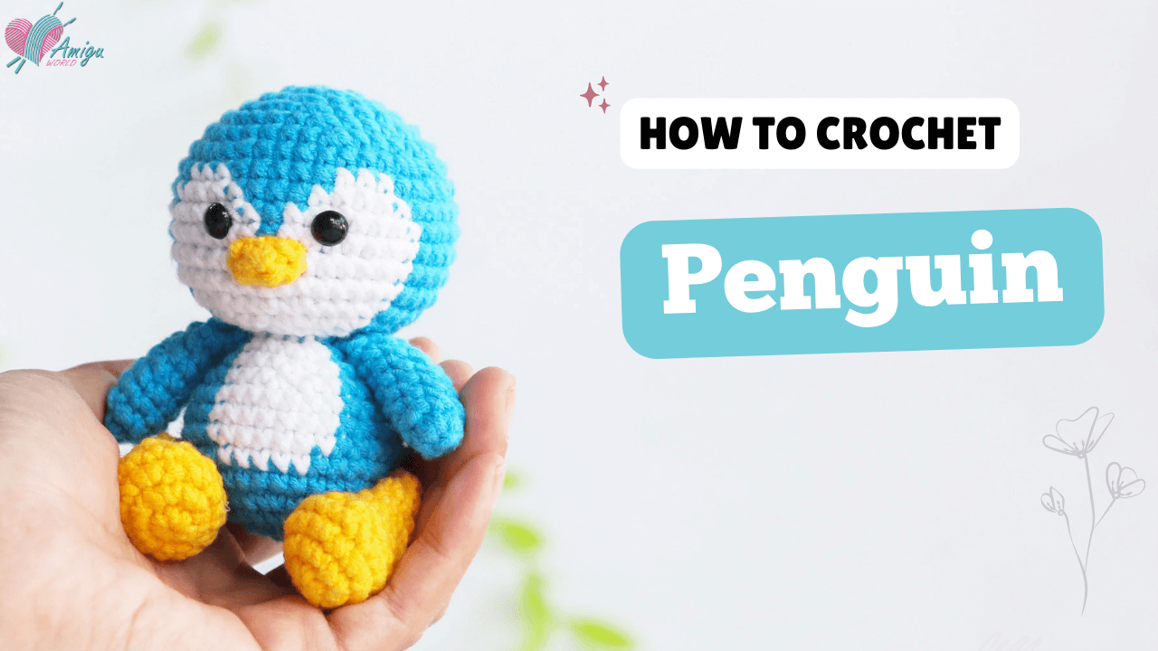 Crochet Penguin amigurumi easy with our step-by-step-tutorial