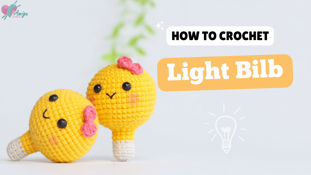 Amigurumi Light Bilb keychain free crochet tutorial