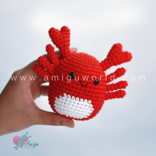 Free Crab amigurumi crochet pattern