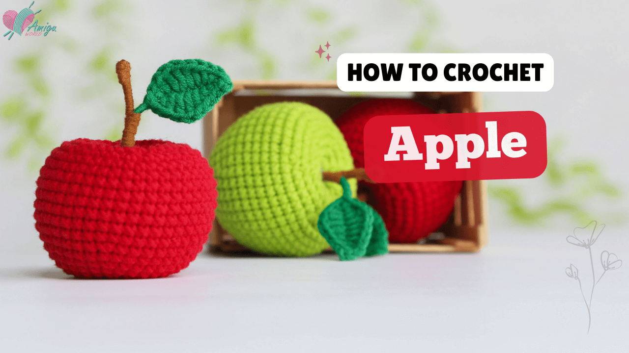 Amigurumi Apple fruit free crochet tutorial