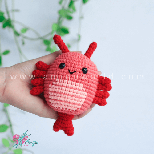 Free amigurumi crayfish crochet pattern