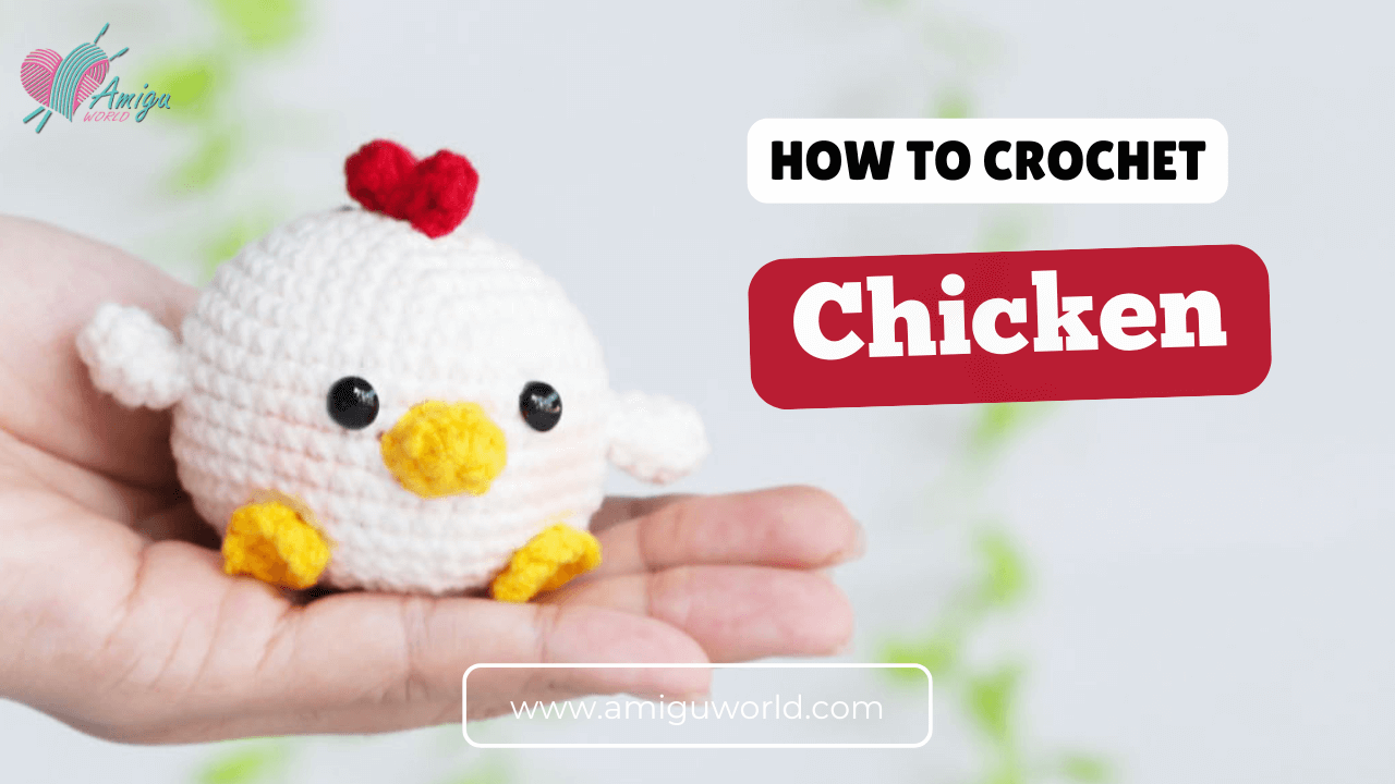 Chubby chicken amigurumi free crochet pattern