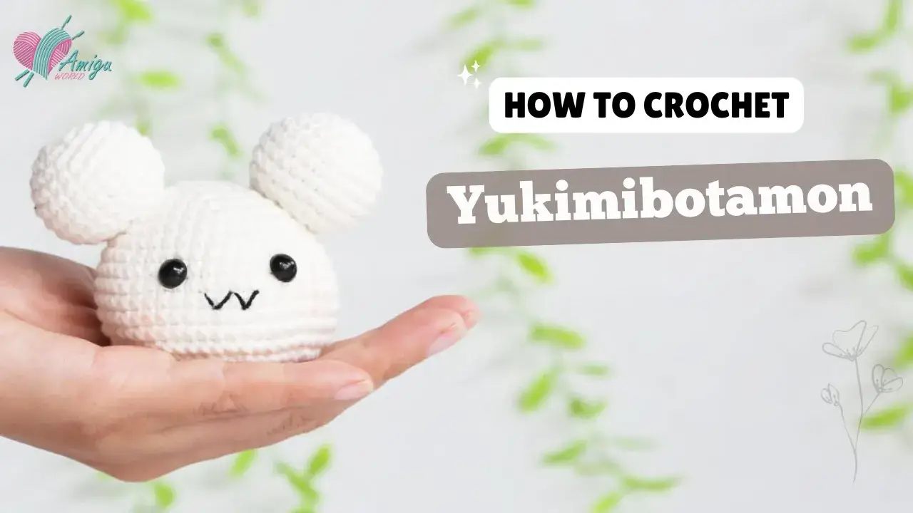 Crochet amigurumi Yukimibotamon in Digimon free pattern