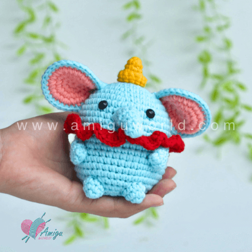 Dumbo elephant amigurumi free Disney character crochet pattern