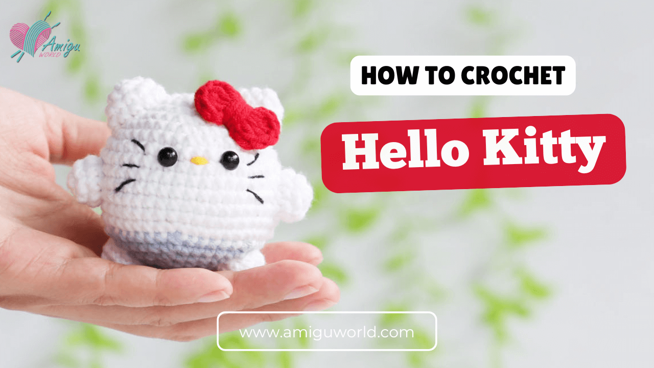 Crochet Chibi Hello Kitty Sanrio amigurumi character free pattern