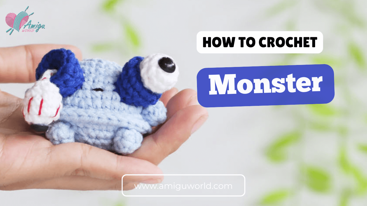 Amigurumi Monster Halloween keychain free crochet pattern