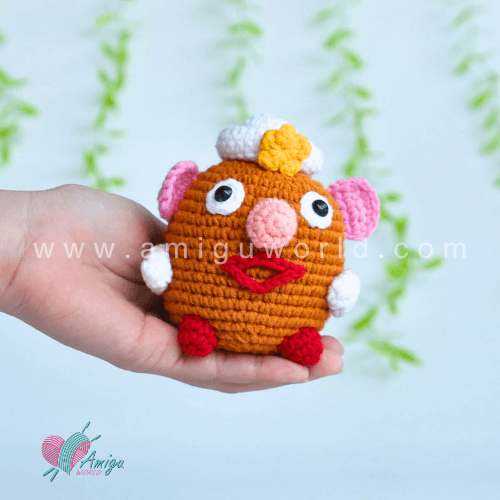 Mrs. Potato Head Disney character amigurumi free crochet pattern