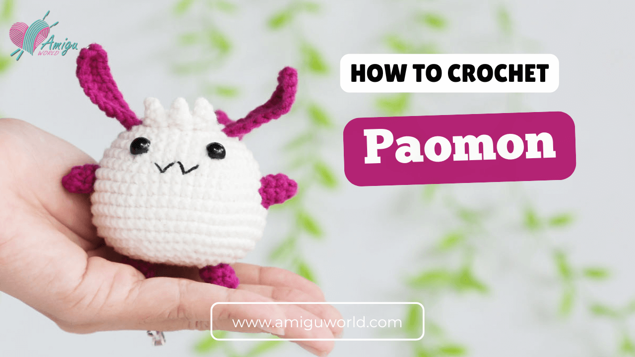 How to crochet Paomon amigurumi Digimon character free pattern